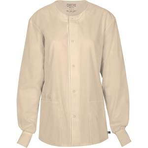 image:imageCherokee Mens Big Ww Flex with Certainty Unisex Snap Front Warmup JacketKhaki
