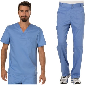 image:imageCherokee Premium Scrub Set for Men VNeck Top with Tapered Leg PantCiel