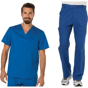 image:imageCherokee Premium Scrub Set for Men VNeck Top with Tapered Leg PantRoyal