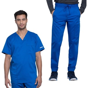 image:imageCherokee Scrub Set for Men VNeck Modern Fit Top amp Jogger PantRoyal