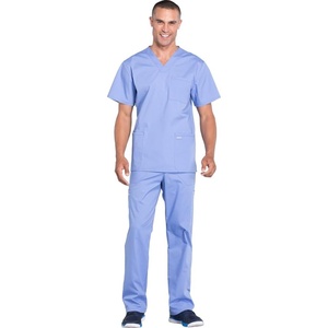 image:imageCherokee Scrub Set for Men VNeck Scrub Top amp Cargo PantCiel