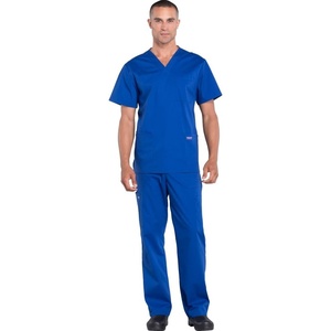 image:imageCherokee Scrub Set for Men VNeck Scrub Top amp Cargo PantGalaxy Blue