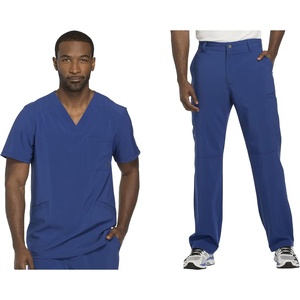 image:imageCherokee Scrub Set for Men VNeck Top with Tapered Leg PantGalaxy Blue