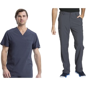 image:imageCherokee Scrub Set for Men VNeck Top with Tapered Leg PantPetwer