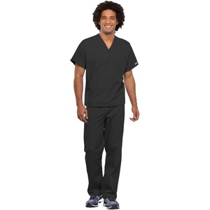 image:imageCherokee Unisex Scrubs Set for Women amp Men V Neck Top amp Cargo PantPewter