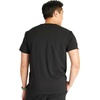 image:imageCherokee Atmos Mens Scrubs Top V Neck Classic Fit Zip Chest PocketBlack