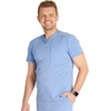 image:imageCherokee Atmos Mens Scrubs Top V Neck Classic Fit Zip Chest PocketCiel