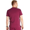 image:imageCherokee Atmos Mens Scrubs Top V Neck Classic Fit Zip Chest PocketWine