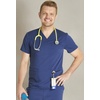 image:imageCherokee Atmos V Neck Scrubs for Men 3 Pockets Medical ShirtNavy