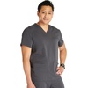 image:imageCherokee Atmos V Neck Scrubs for Men 3 Pockets Medical ShirtPewter