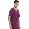 image:imageCherokee Euphoria Men Scrubs Top Tuckable VNeck CK887AWine