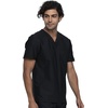 image:imageCherokee Form V Neck Mens Scrubs TopModern Fit 360 StretchBlack