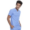 image:imageCherokee Form V Neck Mens Scrubs TopModern Fit 360 StretchCiel Blue