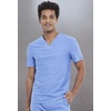 image:imageCherokee Form V Neck Mens Scrubs TopModern Fit 360 StretchCiel Blue
