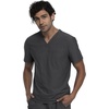 image:imageCherokee Form V Neck Mens Scrubs TopModern Fit 360 StretchPewter