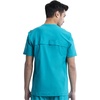 image:imageCherokee Form V Neck Mens Scrubs TopModern Fit 360 StretchTeal Blue