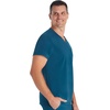 image:imageCherokee Journey Mens VNeck Scrub Top 2 Pockets Relaxed FitCaribbean Blue