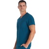 image:imageCherokee Journey Mens VNeck Scrub Top 2 Pockets Relaxed FitCaribbean Blue