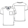 image:imageCherokee Journey Mens VNeck Scrub Top 2 Pockets Relaxed FitCiel