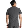 image:imageCherokee Journey Mens VNeck Scrub Top 2 Pockets Relaxed FitHeather Pewter