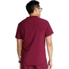 image:imageCherokee Journey Mens VNeck Scrub Top 2 Pockets Relaxed FitWine