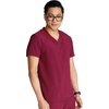 image:imageCherokee Journey Mens VNeck Scrub Top 2 Pockets Relaxed FitWine