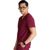 image:imageCherokee Journey Mens VNeck Scrub Top 2 Pockets Relaxed FitWine
