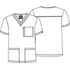 image:imageCherokee Mens VNeck Scrub Top with 4 Pockets and Back Yoke Seam CK752AHeather Pewter
