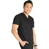 image:imageCherokee WW Revolution Scrubs For Men V Neck Top Double PocketBlack