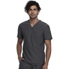 image:imageCherokee Form V Neck Mens Scrubs TopModern Fit 360 StretchPewter