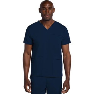image:imageCherokee Atmos V Neck Scrubs for Men 3 Pockets Medical ShirtNavy