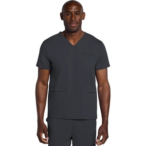 image:imageCherokee Atmos V Neck Scrubs for Men 3 Pockets Medical ShirtPewter