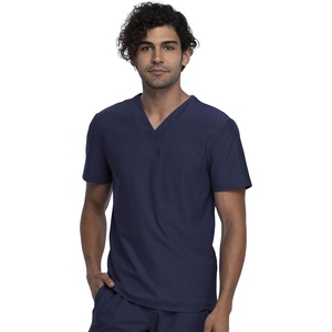 image:imageCherokee Form V Neck Mens Scrubs TopModern Fit 360 StretchNavy