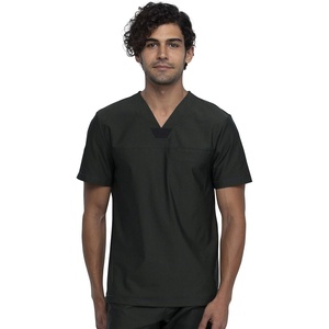 image:imageCherokee Form V Neck Mens Scrubs TopModern Fit 360 StretchOlive Branch