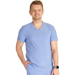 image:imageCherokee Journey Mens VNeck Scrub Top 2 Pockets Relaxed FitCiel