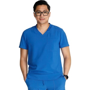 image:imageCherokee Journey Mens VNeck Scrub Top 2 Pockets Relaxed FitRoyal