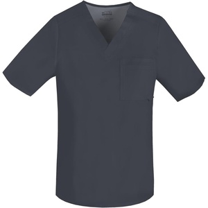 image:imageCherokee Luxe Men Scrubs Top Tuckable VNeck 1929Pewter