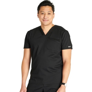 image:imageCherokee WW Revolution Scrubs For Men V Neck Top Double PocketBlack
