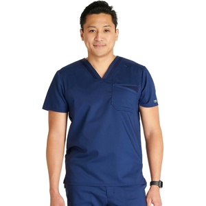 image:imageCherokee WW Revolution Scrubs For Men V Neck Top Double PocketNavy