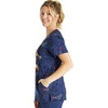 image:imageCherokee Disney Scrubs for Women VNeck Printed Scrub Top 2 PocketsDefender of Truth