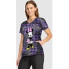 image:imageCherokee Disney Scrubs for Women VNeck Printed Scrub Top 2 PocketsFeeling Flirty