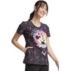 image:imageCherokee Disney Scrubs for Women VNeck Printed Scrub Top 2 PocketsMy Bright Future