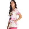 image:imageCherokee Disney Scrubs for Women VNeck Printed Scrub Top 2 PocketsOh My