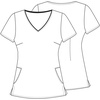 image:imageCherokee Disney Scrubs for Women VNeck Printed Scrub Top 2 PocketsStorybook Meadow