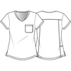 image:imageTooniforms Nurse Gifts Women Scrubs Top Rounded VNeck TF786Yummy Sweet
