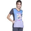 image:imageTooniforms VNeck Women Scrub Top Modern Classic FitMinions Rainbow