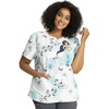 image:imageTooniforms Nurse Gifts Women Scrubs Top VNeck Print TF761Lotus Garden