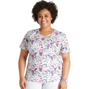 image:imageTooniforms Nurse Gifts Women Scrubs Top Rounded VNeck TF786Yummy Sweet