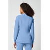 image:imageCherokee Allura Scrub Jacket for Women Zip Front 4 Pockets Tailored FitCiel Blue
