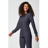 image:imageCherokee Allura Scrub Jacket for Women Zip Front 4 Pockets Tailored FitPewter